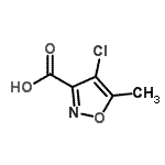 CAS#: 524729-12-2， 4-Chloro-5-Methyl-1,2-Oxazole-3-Carboxylic Acid