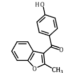 CAS#: 52490-47-8， (4-Hydroxyphenyl)(2-Methyl-1-Benzofuran-3-Yl)Methanone