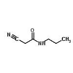 structure of CAS# 52493-35-3, 2-Cyano-N-Propylacetamide;MFCD02176952;ZINC02768433