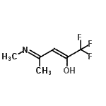 CAS 登录号：524939-18-2， (2Z,4E)-1,1,1-三氟-4-(甲基亚胺)-2-戊烯-2-醇