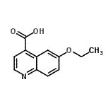 结构式 CAS# 525-39-3, 6-乙氧基-4-喹啉羧酸