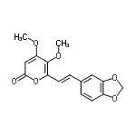 CAS#: 52525-96-9， 6-[(E)-2-(1,3-Benzodioxol-5-Yl)Vinyl]-4,5-Dimethoxy-2H-Pyran-2-One