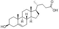 structure of CAS# 5255-17-4, 3beta-Hydroxy-delta5-Cholenic Acid;(4R)-4-[(3S,8S,9S,10R,13R,14S,17R)-3-Hydroxy-10,13-Dimethyl-2,3,4,7,8,9,11,12,14,15,16,17-Dodecahydro-1H-Cyclopenta[A]Phenanthren-17-Yl]Valeric Acid;3Beta-Hydroxy-5-Cholenic Acid;3Beta-Hydroxy-5-Cholenoic Acid