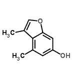 CAS#: 525584-09-2， 3,4-Dimethyl-1-Benzofuran-6-Ol