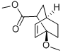 structure of CAS# 5259-50-7, Methyl 1-Methoxybicyclo[2.2.2]Oct-5-Ene-2-Carboxylate;(1S,4R,7R)-1-Methoxy-7-Bicyclo[2.2.2]Oct-2-Enecarboxylic Acid Methyl Ester;(1S,4R,7R)-1-Methoxybicyclo[2.2.2]Oct-2-Ene-7-Carboxylic Acid Methyl Ester;Zinc00155217