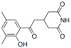 structure of CAS# 526-02-3, 4-[2-(2-Hydroxy-3,5-Dimethylphenyl)-2-Oxoethyl]Piperidine-2,6-Dione;4-[2-(2-Hydroxy-3,5-Dimethyl-Phenyl)-2-Oxo-Ethyl]Piperidine-2,6-Dione;4-[2-(2-Hydroxy-3,5-Dimethyl-Phenyl)-2-Keto-Ethyl]Piperidine-2,6-Quinone;2,6-Piperidinedione, 4-[2-(2-Hydroxy-3,5-Dimethylphenyl)-2-Oxoethyl]-