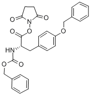 structure of CAS# 52773-66-7, Cbz-Tyr(Bzl)-Osu;(2S)-2-[[Oxo-(Phenylmethoxy)Methyl]Amino]-3-[4-(Phenylmethoxy)Phenyl]Propanoic Acid (2,5-Dioxo-1-Pyrrolidinyl) Ester;(2S)-2-(Benzyloxycarbonylamino)-3-[4-(Benzyloxy)Phenyl]Propionic Acid Succinimido Ester;Benzyl (S)-(2-((2,5-Dioxo-1-Pyrrolidinyl)Oxy)-2-Oxo-1-((4-(Benzyloxy)Phenyl)Methyl)Ethyl)Carbamate