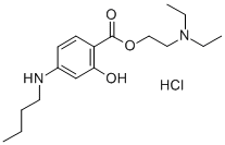 CAS#: 528-97-2， 2-(Diethylamino)Ethyl 4-(Butylamino)Salicylate Monohydrochloride