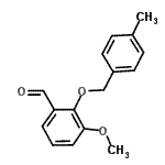 structure of CAS# 52803-64-2, 3-Methoxy-2-[(4-Methylbenzyl)Oxy]Benzaldehyde;3-Methoxy-2-[(4-methylbenzyl)oxy]benzaldehyde;3-methoxy-2-[(4-methylphenyl)methoxy]benzaldehyde;MFCD03422415