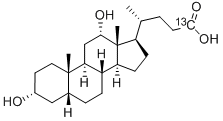 结构式 CAS# 52886-37-0, 去氧胆酸-24-13C