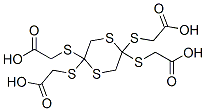 structure of CAS# 52959-43-0, 2,2',2'',2'''-[1,4-Dithiane-2,5-Diylidenetetrakis(Thio)]Tetrakisacetic Acid;2-[[2,5,5-Tris(Carboxymethylthio)-1,4-Dithian-2-Yl]Thio]Acetic Acid;2-[[2,5,5-Tris(Carboxymethylsulfanyl)-1,4-Dithian-2-Yl]Sulfanyl]Ethanoic Acid;2,2',2'',2'''-(1,4-Dithiane-2,5-Diylidenetetrakis(Thio))Tetrakisacetic Acid