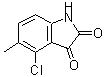 CAS#: 53003-18-2， 4-Chloro-5-Methyl-Indoline-2,3-Dione