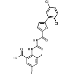 CAS#: 530131-33-0， 2-({[5-(2,5-Dichlorophenyl)-2-Furoyl]Carbamothioyl}Amino)-3,5-Diiodobenzoic Acid