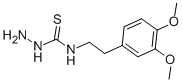 结构式 CAS# 53068-24-9, 4-(3,4-二甲氧基苯乙基)-3-硫代氨基甲酰肼