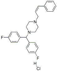 CAS#: 53114-47-9， (Z)-1-[Bis(4-Fluorophenyl)Methyl]-4-(Cinnamyl)Piperazine Hydrochloride