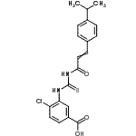 CAS#: 532417-76-8， 4-Chloro-3-({[3-(4-Isopropylphenyl)Acryloyl]Carbamothioyl}Amino)Benzoic Acid