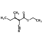 CAS#: 53246-72-3， Ethyl 2-Cyano-3-Methyl-2-Pentenoate
