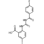 CAS#: 532978-32-8， 2-{[(4-Fluorobenzoyl)Carbamothioyl]Amino}-5-Iodobenzoic Acid