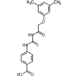 CAS#: 532979-46-7， 4-({[(3,5-Dimethylphenoxy)Acetyl]Carbamothioyl}Amino)Benzoic Acid