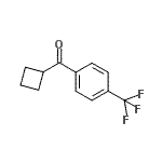 结构式 CAS# 53342-40-8, 环丁基[4-(三氟甲基)苯基]甲酮