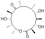 CAS#: 53428-54-9， 13-Deethyl-6,12-dideoxy-13-methyl-Erythronolide A