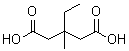 结构式 CAS# 5345-01-7, 3-乙基-3-甲基戊二酸