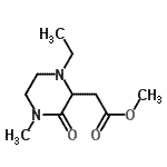 CAS 登录号：534603-34-4， 甲基(1-乙基-4-甲基-3-氧代-2-哌嗪基)乙酸酯