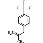 structure of CAS# 53482-96-5, 1-(2-Methyl-2-Propen-1-Yl)-4-(Trifluoromethyl)Benzene;2-Methyl-3-[(4-trifluoromethyl)phenyl]-1-propene