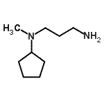 structure of CAS# 53485-06-6, N-Cyclopentyl-N-Methyl-1,3-Propanediamine;MFCD09055329;N*1*-Cyclopentyl-N*1*-methyl-propane-1,3-diamine;N-cyclopentyl-N-methylpropane-1,3-diamine