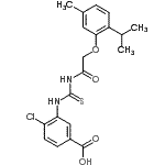CAS#: 535948-61-9， 4-Chloro-3-({[(2-Isopropyl-5-Methylphenoxy)Acetyl]Carbamothioyl}Amino)Benzoic Acid