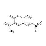 结构式 CAS# 53653-67-1, 3-乙酰基-6-硝基-2H-苯并吡喃-2-酮