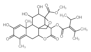 CAS#: 53663-02-8， 13,20-Epoxy-2,11beta,12alpha-Trihydroxy-15beta-[[2-(1-Hydroxyethyl)-3-Methyl-1-Oxo-2-Butenyl]Oxy]-3,16-Dioxopicrasa-1,4-Dien-21-Oic Acid Methyl Ester