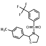 CAS#: 537678-11-8， 2-(4-Methylphenyl)-3-{[3-(Trifluoromethyl)Phenyl]Sulfonyl}-1,3-Thiazolidine