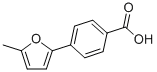 structure of CAS# 53782-63-1, 4-(5-Methyl-2-Furyl)Benzoic Acid;4-(5-Methyl-2-Furyl)Benzoic Acid(SALTDATA: FREE);4-(5-METHYL-FURAN-2-YL)-BENZOIC ACID;4-(5-METHYL-2-FURYL)BENZOIC ACID
