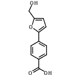 结构式 CAS# 53782-69-7, 4-[5-(羟基甲基)-2-呋喃基]苯甲酸