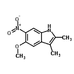 CAS#: 53918-83-5， 5-Methoxy-2,3-Dimethyl-6-Nitro-1H-Indole