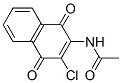structure of CAS# 5397-78-4, N-(3-Chloro-1,4-dihydro-1,4-dioxo-2-naphthyl)acetamide;N-(3-Chloro-1,4-Dioxo-2-Naphthyl)Acetamide;N-(3-Chloro-1,4-Diketo-2-Naphthyl)Acetamide;N-(3-Chloro-1,4-Dioxo-Naphthalen-2-Yl)Ethanamide