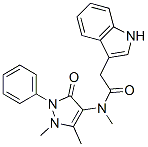 CAS#: 53995-77-0， N-(1,5-Dimethyl-3-Oxo-2-Phenyl-Pyrazol-4-Yl)-2-(1H-Indol-3-Yl)-N-Methyl-Acetamide
