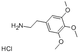 CAS#: 54-04-6， 3,4,5-Trimethoxyphenethylamine, Hydrochloride