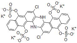 CAS#: 54077-86-0， Tetrapotassium 7,16-Dichloro-6,15-Dihydroanthrazine-5,9,14,18-Tetrayl Tetrakis(Sulphate)