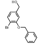 结构式 CAS# 540779-36-0, (3-苄氧基-4-溴-苯基)甲醇