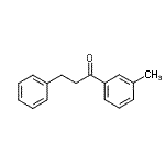 结构式 CAS# 54095-43-1, 1-(3-甲基苯基)-3-苯基-1-丙酮