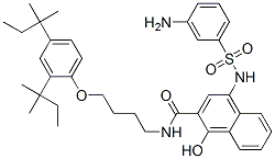 CAS 登录号：54178-94-8， 4-[[(3-氨基苯基)磺酰基]氨基]-N-[4-[2,4-二(1,1-二甲基丙基)苯氧基]丁基]-1-羟基-2-萘甲酰胺