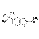 CAS#: 54237-39-7， N-Methyl-5-(2-Methyl-2-Propanyl)-1,3-Benzothiazol-2-Amine