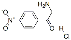 structure of CAS# 5425-81-0, 2-Amino-4'-NitroAcetophenone Hydrochloride;Nsc13904