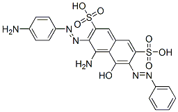 CAS#: 54291-12-2， 4-Amino-3-[(4-Aminophenyl)Azo]-5-Hydroxy-6-(Phenylazo)Naphthalene-2,7-Disulphonic Acid