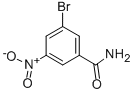 structure of CAS# 54321-80-1, 3-Bromo-5-Nitrobenzamide;3-Bromo-5-Nitrobenzamide 98%;3-BROMO-5-NITROBENZAMIDE