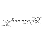 CAS#: 54369-11-8， (5Z)-5-[(2E,4E,6E,8E)-11-(4-Hydroxy-2,6,6-Trimethyl-1-Cyclohexen-1-Yl)-2,9-Dimethyl-2,4,6,8-Undecatetraen-10-Yn-1-Ylidene]-3-[(E)-2-(4-Hydroxy-2,2,6-Trimethyl-7-Oxabicyclo[4.1.0]Hept-1-Yl)Vinyl]-2(5H) -Furanone