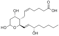 structure of CAS# 54397-85-2, Thromboxane B2;(Z)-7-[(2R,3S,4S)-4,6-Dihydroxy-2-[(E,3S)-3-Hydroxyoct-1-Enyl]Tetrahydropyran-3-Yl]Hept-5-Enoic Acid;(Z)-7-[(2R,3S,4S)-4,6-Dihydroxy-2-[(E,3S)-3-Hydroxyoct-1-Enyl]-3-Tetrahydropyranyl]Hept-5-Enoic Acid;(5Z,13E,15S)-9Alpha,11,15-Trihydroxythromboxa-5,13-Dien-1-Oic Acid