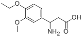 structure of CAS# 54503-18-3, 3-Amino-3-(4-Ethoxy-3-Methoxyphenyl)Propanoic Acid;(3R)-3-Azaniumyl-3-(4-Ethoxy-3-Methoxy-Phenyl)Propanoate;(3R)-3-Ammonio-3-(4-Ethoxy-3-Methoxyphenyl)Propanoate;(3R)-3-Ammonio-3-(4-Ethoxy-3-Methoxy-Phenyl)Propionate